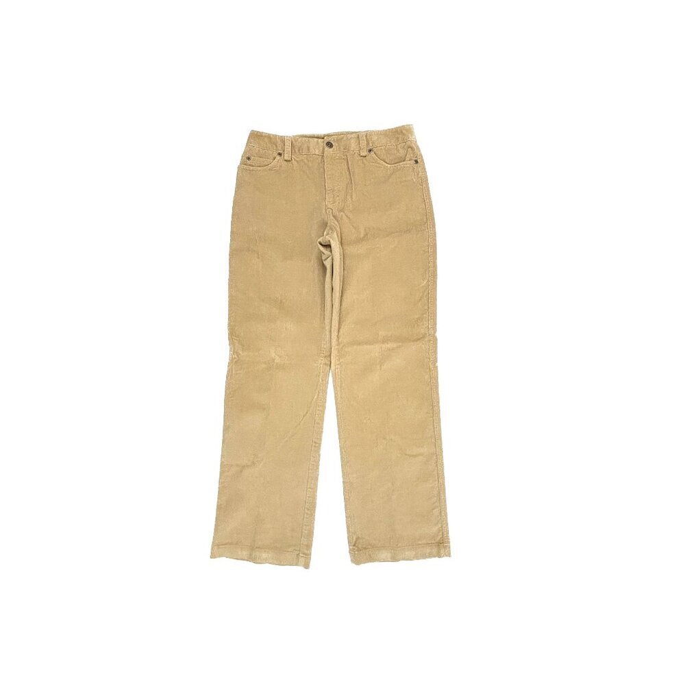 Rafaella Straight Leg Women's size 8P Beige Corduroy Pants